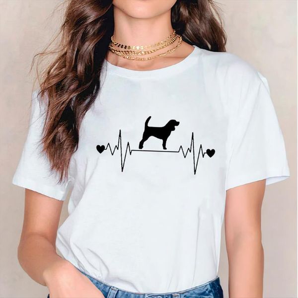 dog heartbeat cartoon harajuku 90s womens t shirt print graphic female tee, White
dog heartbeat cartoon harajuku 90s womens t shirt print graphic female tee, White