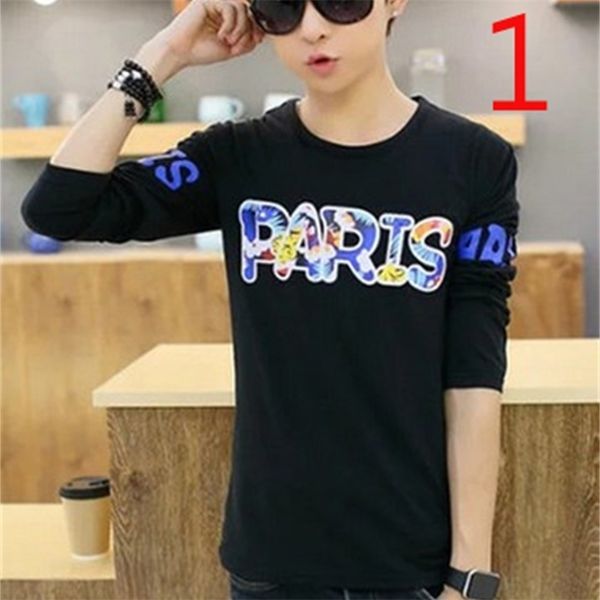 men's tide brand round neck shirt korean version of the trend mercerized cotton body 210420, White;black
men's tide brand round neck shirt korean version of the trend mercerized cotton body 210420, White;black