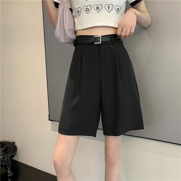 women's shorts ytx1442 korean style high waist loose summer drape wide-leg slim straight, White;black
women's shorts ytx1442 korean style high waist loose summer drape wide-leg slim straight, White;black