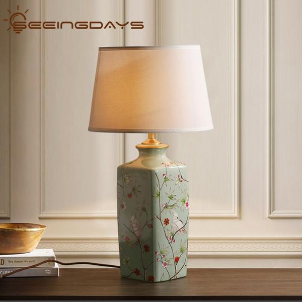 table lamps 38x71cm american flower and bird green ceramics large for living room bedroom bedside lamp art deco
table lamps 38x71cm american flower and bird green ceramics large for living room bedroom bedside lamp art deco