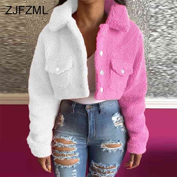 yellow blue color block spliced crop jacket casual turn down collar long sleeve coat fall winter button pocket outwears 210922, Black;brown
yellow blue color block spliced crop jacket casual turn down collar long sleeve coat fall winter button pocket outwears 210922, Black;brown
