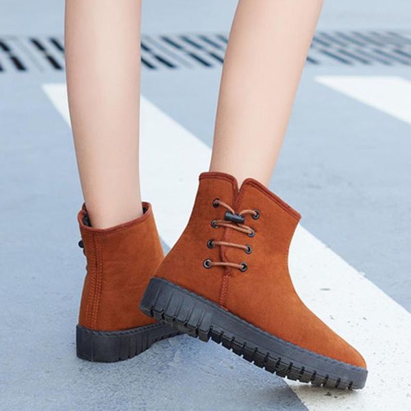 boots suede ankle cotton platform shoes woman plus velvet thick flat-bottomed solid warm casual work botas mujer, Black
boots suede ankle cotton platform shoes woman plus velvet thick flat-bottomed solid warm casual work botas mujer, Black