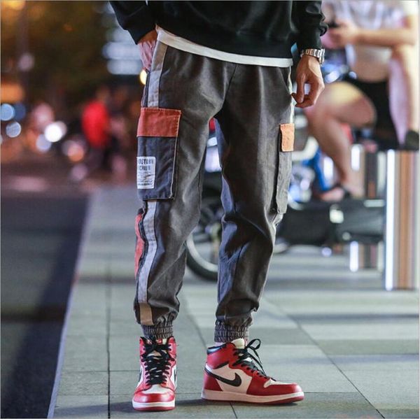 man 2021 hiphop cargo pants streetwear men harajuku harem joggers casual tatical multi pockets track trousers men's, Black
man 2021 hiphop cargo pants streetwear men harajuku harem joggers casual tatical multi pockets track trousers men's, Black