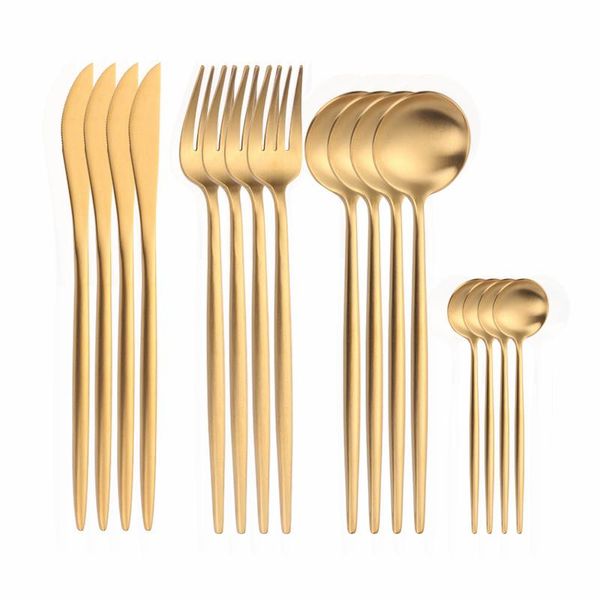 dinnerware sets golden cutlery set stainless steel tableware forks knives spoons gold complete fork spoon knife 16pcs
dinnerware sets golden cutlery set stainless steel tableware forks knives spoons gold complete fork spoon knife 16pcs