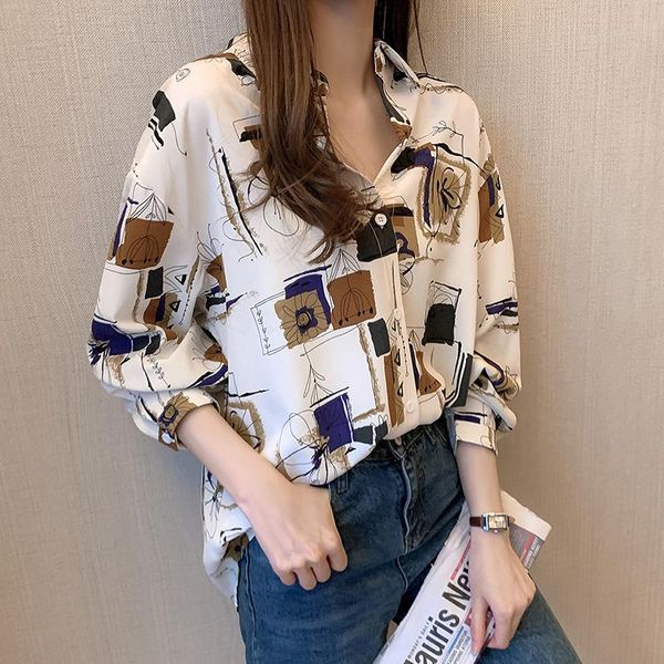 women's blouses & shirts women fashion polka dot print long sleeve shirt 2021 spring casual lady turn-down collar office ladies loose, White
women's blouses & shirts women fashion polka dot print long sleeve shirt 2021 spring casual lady turn-down collar office ladies loose, White