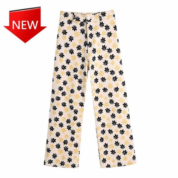 women's pants & capris vintage high waist zipper female pocket on the back trousers streetwear women 2021 fashion loose flower print, Black;white
women's pants & capris vintage high waist zipper female pocket on the back trousers streetwear women 2021 fashion loose flower print, Black;white