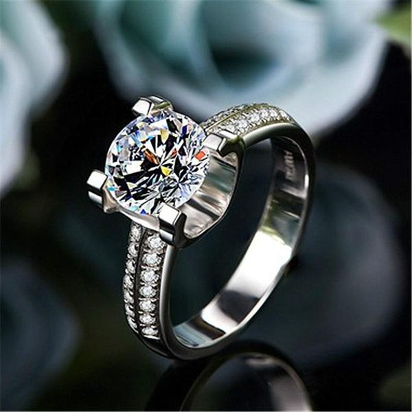 wedding rings classic white gold plated ring fashion round cut cubic zirconia bridal engagement jewelry anniversary gift, Slivery;golden
wedding rings classic white gold plated ring fashion round cut cubic zirconia bridal engagement jewelry anniversary gift, Slivery;golden