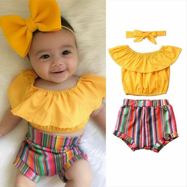 sweet toddler kid baby girl clothes sets 1 6y ruffle striped shorts headband summer outfit, White
sweet toddler kid baby girl clothes sets 1 6y ruffle striped shorts headband summer outfit, White
