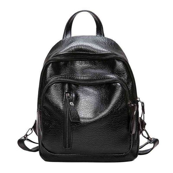 2021 new women backpack multifunctional pu leather small bagpack fashion leisure travel back pack black mochilas y1105
2021 new women backpack multifunctional pu leather small bagpack fashion leisure travel back pack black mochilas y1105