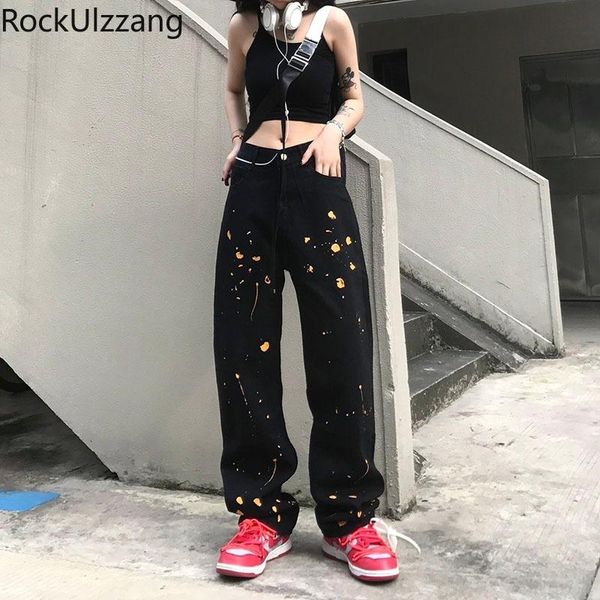 women's jeans boyfriend streetwear women mom fashion loose straight tie dye graffiti contrast black denim pant long trouser harajuku, Blue
women's jeans boyfriend streetwear women mom fashion loose straight tie dye graffiti contrast black denim pant long trouser harajuku, Blue