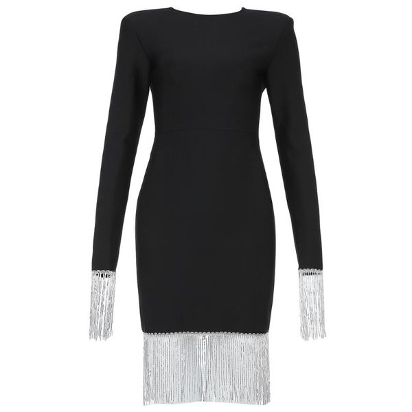 casual dresses nice arrival elegant women dress black tasel long sleeve o neck ladies clothing bodycon bandage, Black;gray
casual dresses nice arrival elegant women dress black tasel long sleeve o neck ladies clothing bodycon bandage, Black;gray