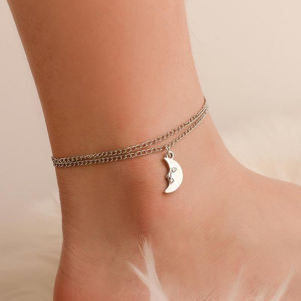 anklets fashion moon pendant anklet summer beach retro simple double party jewelry gift, Red;blue
anklets fashion moon pendant anklet summer beach retro simple double party jewelry gift, Red;blue