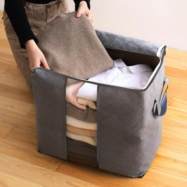clothing & wardrobe storage bag 60x42x36cm extra large quilt with handles portable dustproof household non-woven zipper clothes
clothing & wardrobe storage bag 60x42x36cm extra large quilt with handles portable dustproof household non-woven zipper clothes