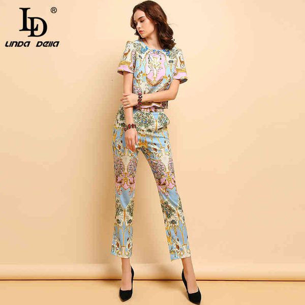 ld linda della summer fashion suits women's casual short sleeve t-shirt and elegant animal printe long pants two pieces set 201008, White
ld linda della summer fashion suits women's casual short sleeve t-shirt and elegant animal printe long pants two pieces set 201008, White