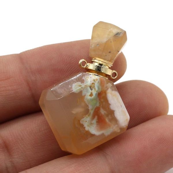 chokers natural semi-precious stones cherry agated perfume bottle necklace pendants essential oil diffuser for jewelry gift, Golden;silver
chokers natural semi-precious stones cherry agated perfume bottle necklace pendants essential oil diffuser for jewelry gift, Golden;silver