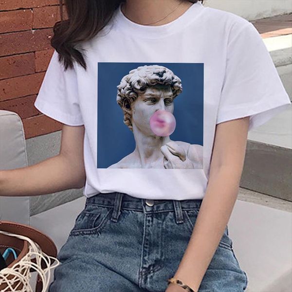david michelangelo oil painting womens t shirts harajuku ullzang funny aesthetic grunge 90s graphic tees female, White
david michelangelo oil painting womens t shirts harajuku ullzang funny aesthetic grunge 90s graphic tees female, White