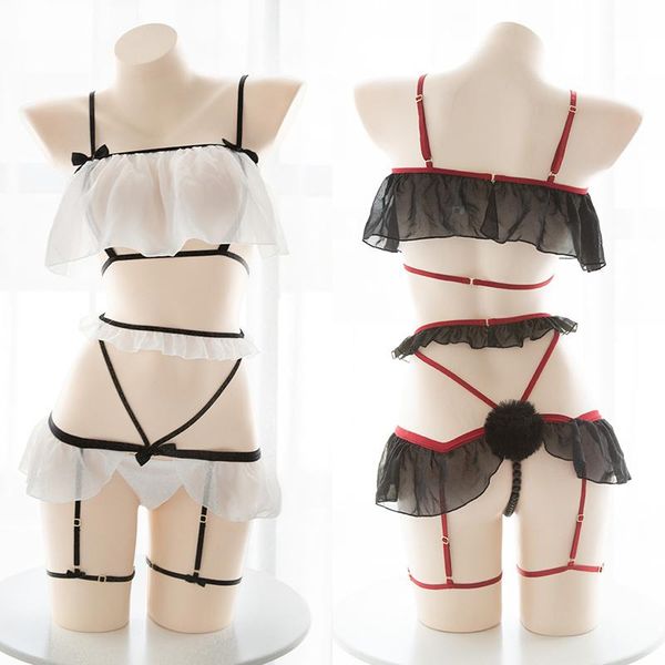 bras sets anime lolita girls lace lingerie uniform temptation cosplay costumes outfit erotic chiffon cute soft exotic, Red;black
bras sets anime lolita girls lace lingerie uniform temptation cosplay costumes outfit erotic chiffon cute soft exotic, Red;black