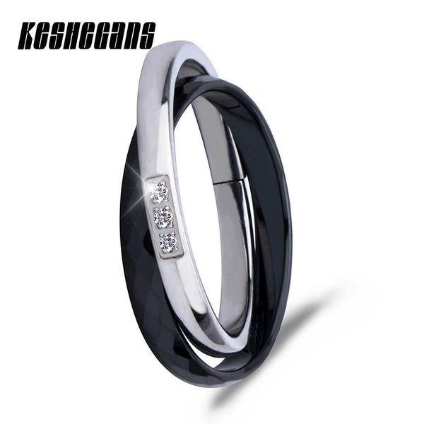 wedding rings classic black white double ring fashion silver ceramic shining crystal rhinestone for women girl jewelry, Slivery;golden
wedding rings classic black white double ring fashion silver ceramic shining crystal rhinestone for women girl jewelry, Slivery;golden