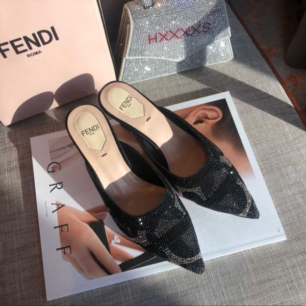european station fashion sandals 2021summer new pointed diamond high heel sandals thick heel shoes zlh, Black
european station fashion sandals 2021summer new pointed diamond high heel sandals thick heel shoes zlh, Black