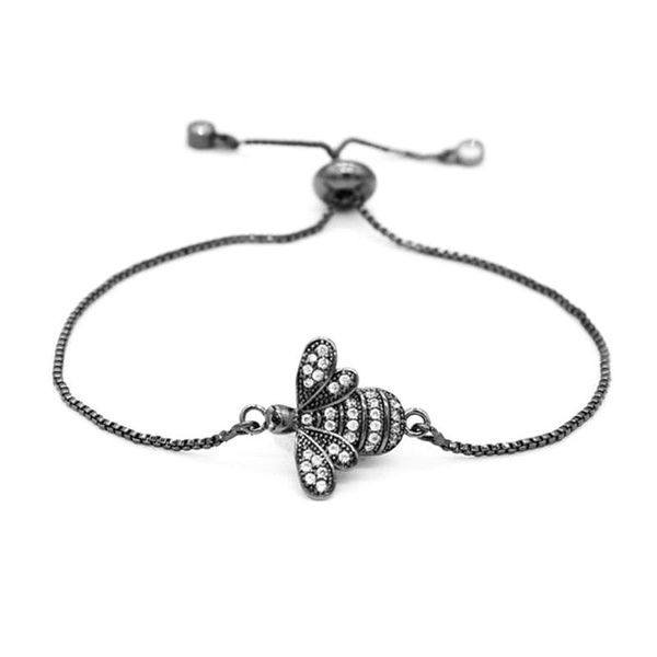 charm bracelets cute cubic zirconia bee for women gold chain crystal bracelet adjustable animal femme jewelry, Golden;silver
charm bracelets cute cubic zirconia bee for women gold chain crystal bracelet adjustable animal femme jewelry, Golden;silver