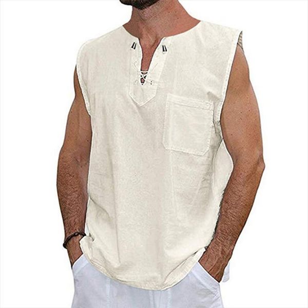 casual solid mens cotton linen vest summer sleeveless v neck tanks loose men pullover tank design, White;black
casual solid mens cotton linen vest summer sleeveless v neck tanks loose men pullover tank design, White;black