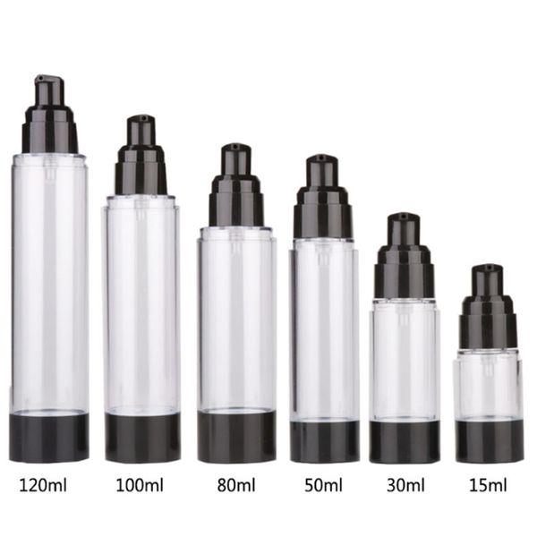 15ml 30ml 50ml empty black airless pump dispenser bottle 80ml 100ml 120ml refillable lotion cream vacuum atomizer spray bottles
15ml 30ml 50ml empty black airless pump dispenser bottle 80ml 100ml 120ml refillable lotion cream vacuum atomizer spray bottles
