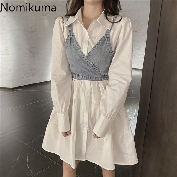 nomikuma korean style women two piece set spaghetti strap denim long sleeve sweet mini dress chic outfits suit 210514, White
nomikuma korean style women two piece set spaghetti strap denim long sleeve sweet mini dress chic outfits suit 210514, White