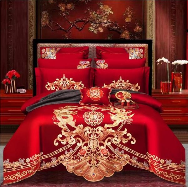 bedding sets luxury gold phoenix loong embroidery set chinese style wedding pure cotton red duvet cover bed sheet linen pillowcases
bedding sets luxury gold phoenix loong embroidery set chinese style wedding pure cotton red duvet cover bed sheet linen pillowcases