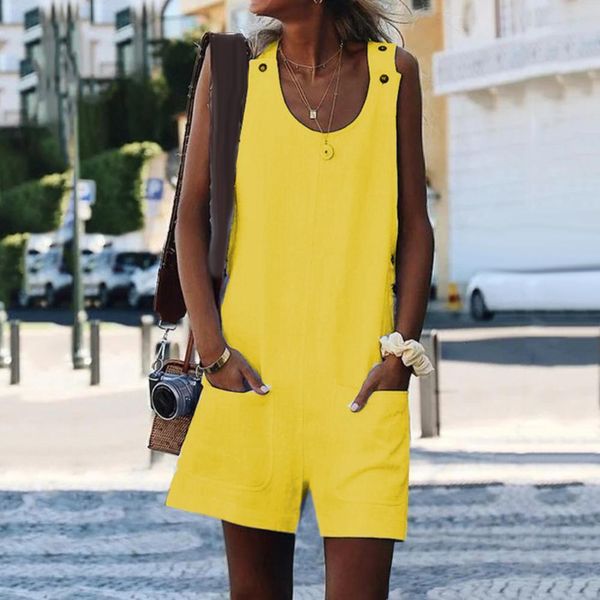 plus size summer solid color women jumpsuits cotton linen sleeveless shorts button playsuits, Black;white
plus size summer solid color women jumpsuits cotton linen sleeveless shorts button playsuits, Black;white