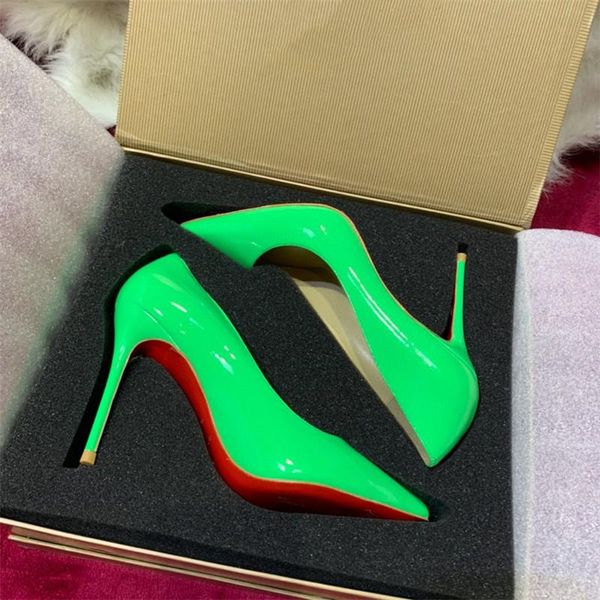 dress shoes edition gift box women's high heels red bottom 10cm classic heel women pumps size 35-41, Black
dress shoes edition gift box women's high heels red bottom 10cm classic heel women pumps size 35-41, Black