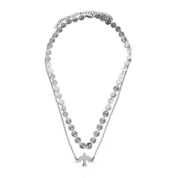 chokers stainless steel multilayer sequins chain swallow bird pendant necklaces for woman girls geometric stick jewelry, Golden;silver
chokers stainless steel multilayer sequins chain swallow bird pendant necklaces for woman girls geometric stick jewelry, Golden;silver
