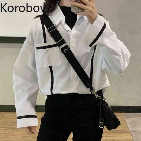 korobov new arrival vintage spring summer women blouses harajuku long sleeve female shirts office lady korean blusas mujer 210430, White
korobov new arrival vintage spring summer women blouses harajuku long sleeve female shirts office lady korean blusas mujer 210430, White