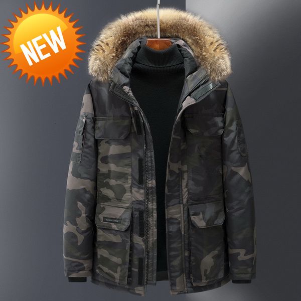 men's winter snow down parkas jackets casual fur collar hooded coats male thick warm overcoat windbreaker camouflage jacket, Black
men's winter snow down parkas jackets casual fur collar hooded coats male thick warm overcoat windbreaker camouflage jacket, Black