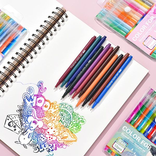 gel pens 12pc/lot morandi colors pen journals drawing doodling painting colored markers 0.4mm office school stationery 040299
gel pens 12pc/lot morandi colors pen journals drawing doodling painting colored markers 0.4mm office school stationery 040299