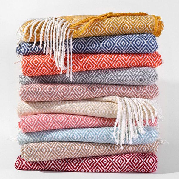 blankets ins geometry jacquard diamond throw blanket with tassel 130x170cm cashmere wool woven knitted travel sofa
blankets ins geometry jacquard diamond throw blanket with tassel 130x170cm cashmere wool woven knitted travel sofa