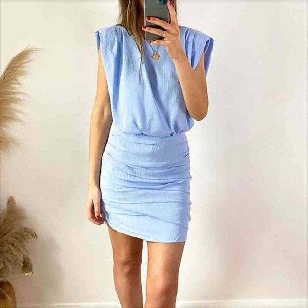 casual summer blue za womens dress pleated mini fashion shoulder pad sleeveless high waist short femme, Black;gray
casual summer blue za womens dress pleated mini fashion shoulder pad sleeveless high waist short femme, Black;gray