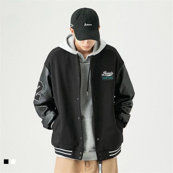 men's jackets arrival quality spring autumn men coat jacket casual loose leisure style stitching embroidered baseball male youth top, Black;brown
men's jackets arrival quality spring autumn men coat jacket casual loose leisure style stitching embroidered baseball male youth top, Black;brown