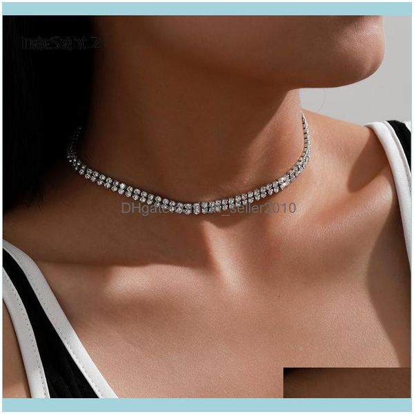 chains & pendants jewelryingesight.z shiny stylish double row rhinestone crystal choker necklace gold color short collar clavicle necklaces, Silver
chains & pendants jewelryingesight.z shiny stylish double row rhinestone crystal choker necklace gold color short collar clavicle necklaces, Silver