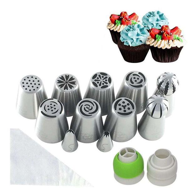 baking & pastry tools 23 pcs/set bags +11 nozzle set cake decorating russian ball nozzles bag tips kitchen diy icing piping cream
baking & pastry tools 23 pcs/set bags +11 nozzle set cake decorating russian ball nozzles bag tips kitchen diy icing piping cream