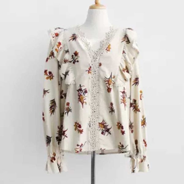 perhaps u women beige black lace v neck bow long sleeve flare sleeve print ruffle blouse shirt sweet b0347 210529, White
perhaps u women beige black lace v neck bow long sleeve flare sleeve print ruffle blouse shirt sweet b0347 210529, White