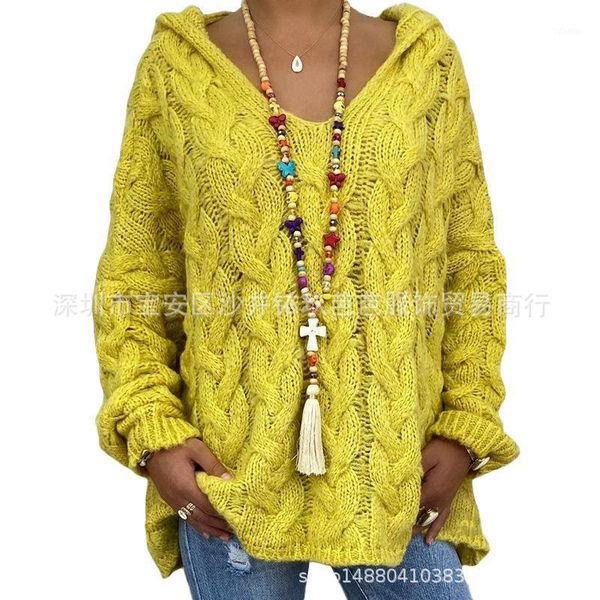 woman sweaters hooded loose casual knitting long sleeve sweater 2021 autumn winter solid oversize clothing women's, White;black
woman sweaters hooded loose casual knitting long sleeve sweater 2021 autumn winter solid oversize clothing women's, White;black