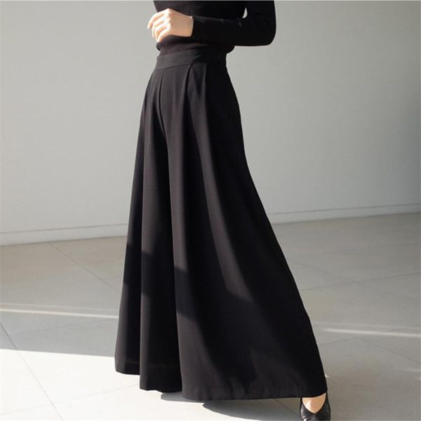women's pants & capris superaen solid black loose plus size wide-leg skirt elastic waist half-length fashion chiffon, Black;white
women's pants & capris superaen solid black loose plus size wide-leg skirt elastic waist half-length fashion chiffon, Black;white