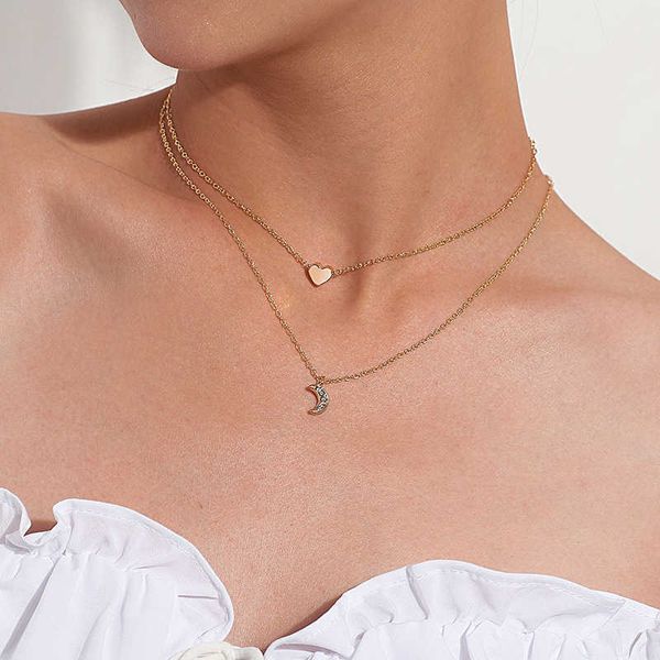 designer necklace bohemian moon star crystal heart choker for women pendant on neck chocker jewelry gift, Silver
designer necklace bohemian moon star crystal heart choker for women pendant on neck chocker jewelry gift, Silver