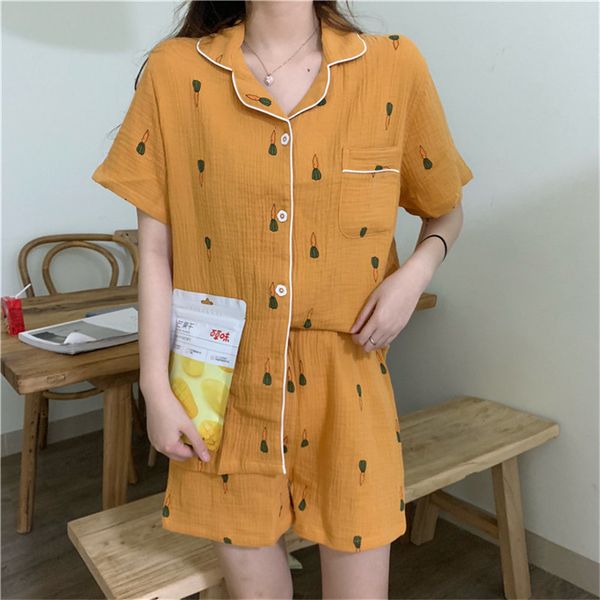 sleepwear carrot printed girls chic summer pajamas suits casual cute fresh home clothes sweet all match loose sleepwear, Black;red
sleepwear carrot printed girls chic summer pajamas suits casual cute fresh home clothes sweet all match loose sleepwear, Black;red