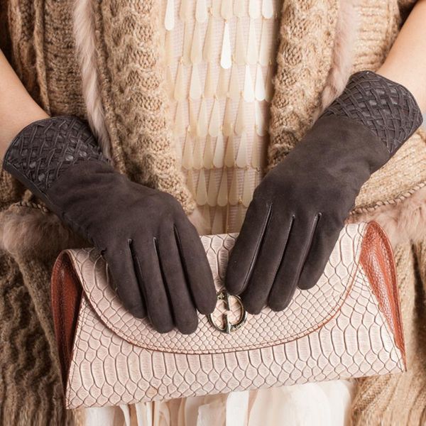 five fingers gloves women genuine sheepskin leather mesh winter warm classic fluff soft female mittens highquality s2148, Blue;gray
five fingers gloves women genuine sheepskin leather mesh winter warm classic fluff soft female mittens highquality s2148, Blue;gray