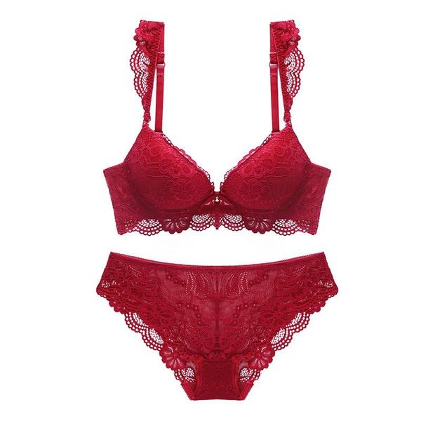 bras sets 2021 european and american lace bra set girl gathered underwear comfortable double-breasted, Red;black
bras sets 2021 european and american lace bra set girl gathered underwear comfortable double-breasted, Red;black