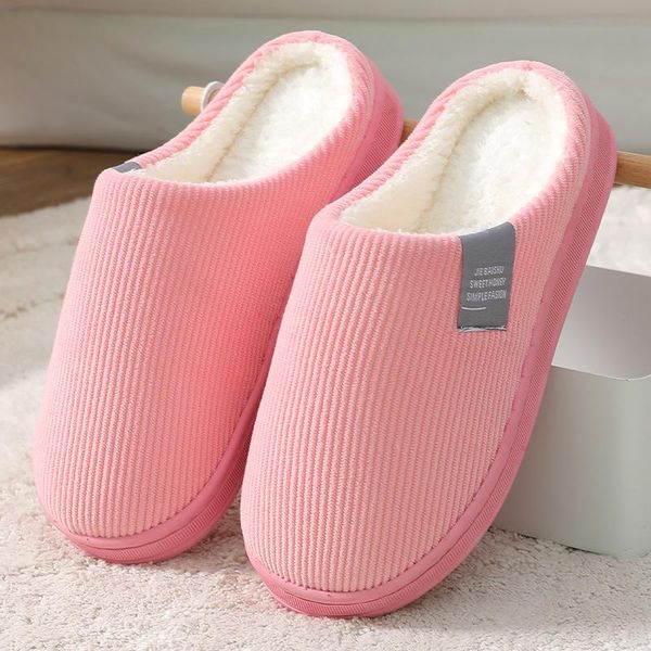 slippers winter warm cotton women men home shoes simple non-slip indoor slide corduroy couple slipper female plush bedroom, Black
slippers winter warm cotton women men home shoes simple non-slip indoor slide corduroy couple slipper female plush bedroom, Black