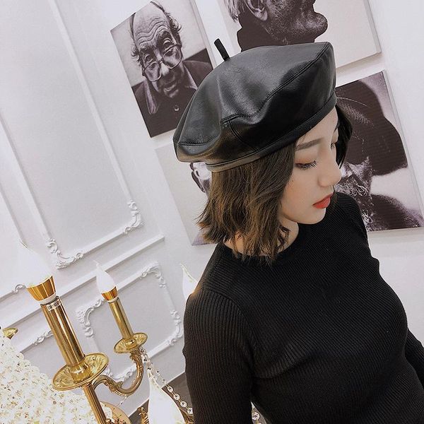 beanies 2021 luxury beret cap fashion women casual pu leather hat for fall winter retro beanie caps y2k barrette french
beanies 2021 luxury beret cap fashion women casual pu leather hat for fall winter retro beanie caps y2k barrette french
