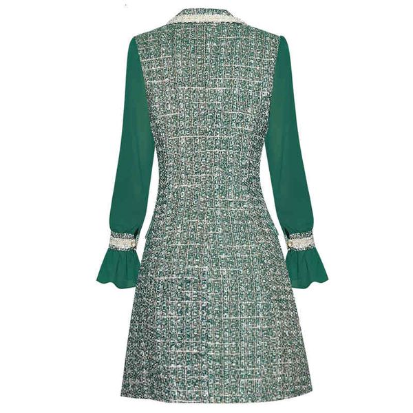 dress seqinyy weave 2021 autumn fashion design feminine track microquality thin chess, Black;gray
dress seqinyy weave 2021 autumn fashion design feminine track microquality thin chess, Black;gray