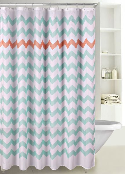 fabric shower curtain for master guest kids' college dorm bathroom 72" x 72" (chevron aruba coral)
fabric shower curtain for master guest kids' college dorm bathroom 72" x 72" (chevron aruba coral)